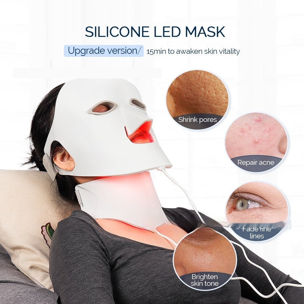 Silicone Mask Color Light 7 Colors Led Phototherapy