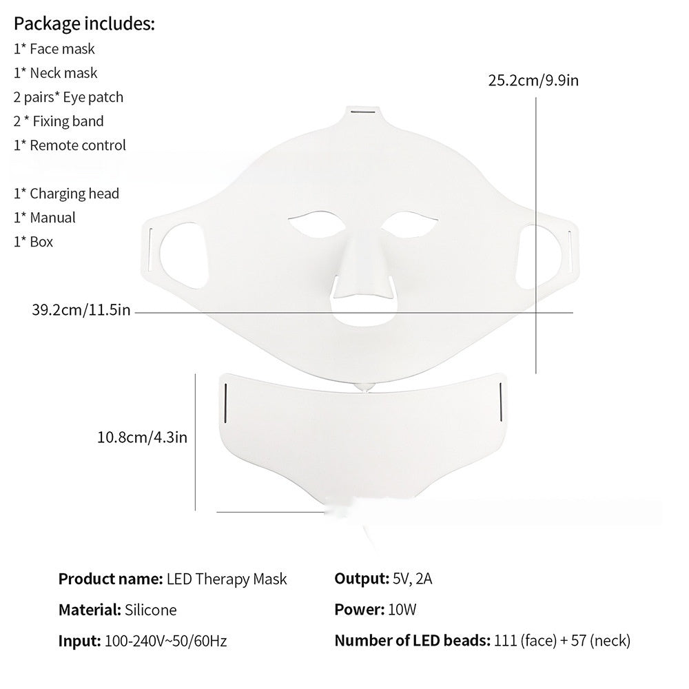 Silicone Mask Color Light 7 Colors Led Phototherapy