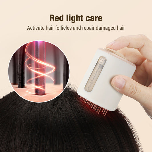 Electric Vibration Massage Comb Red Light
