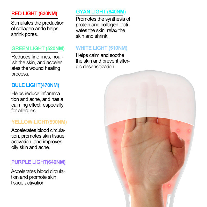 Silicone Gloves Seven-color Light Gloves