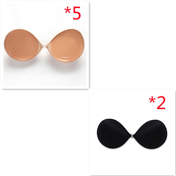 Push Up Strapless Invisible One Piece Silicone Bra