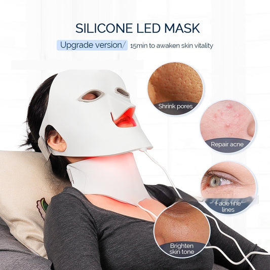 Silicone Mask Color Light 7 Colors Led Phototherapy