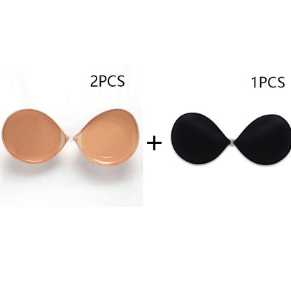 Push Up Strapless Invisible One Piece Silicone Bra