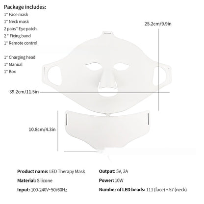 Silicone Mask Color Light 7 Colors Led Phototherapy